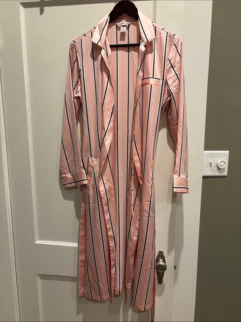 Victoria's Secret Pink Striped Robe